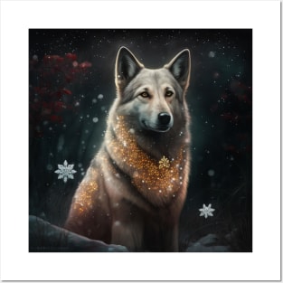 Wolfdog Sparkle Posters and Art